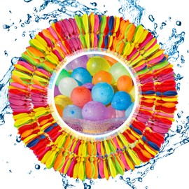 Zosenyer 666 Stück Wasserbombem Selbstschließend, 60 Sekunden Schnellfüller Wiederverwendbare Wasserballons, Bunt Weiche Wasserbälle, Outdoor Spielzeug für Garten, für Wasserspiele, Sommer Draussen