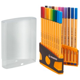 Fineliner - STABILO point 88 - ColorParade - Assorted Colours - 20pcs