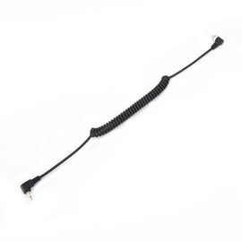 2.5mm to Male Flash PC Sync Cable, Extendable Flash Sync Coiled Cable with Screw Lock for Camera Photography Connector