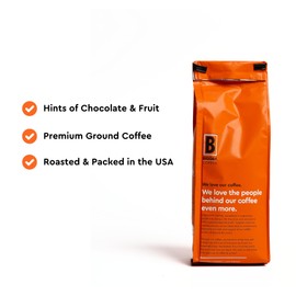 BIGGBY French Roast Ground Coffee, 12 oz Vacuum Sealed Bag, Dark Roasted