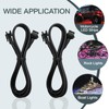 LAZZPPO 4 Pcs 4 Pin RGB Extension Cable RGB Wire