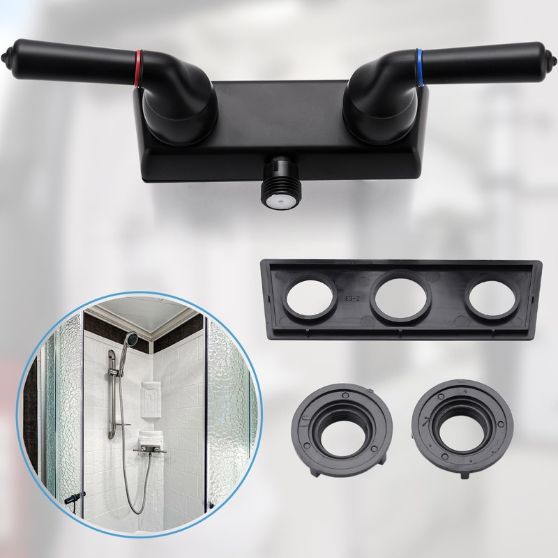 RV Shower Faucet, 4" RV Camper Shower Faucet Valve Diverter