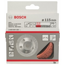 Bosch 2608600180 Hard Metal Cutting Disc Fine/Aslant, Bronze, 115 mm
