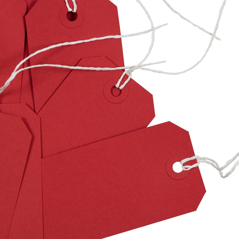 JAM PAPER Gift Tags with String - Medium - 4