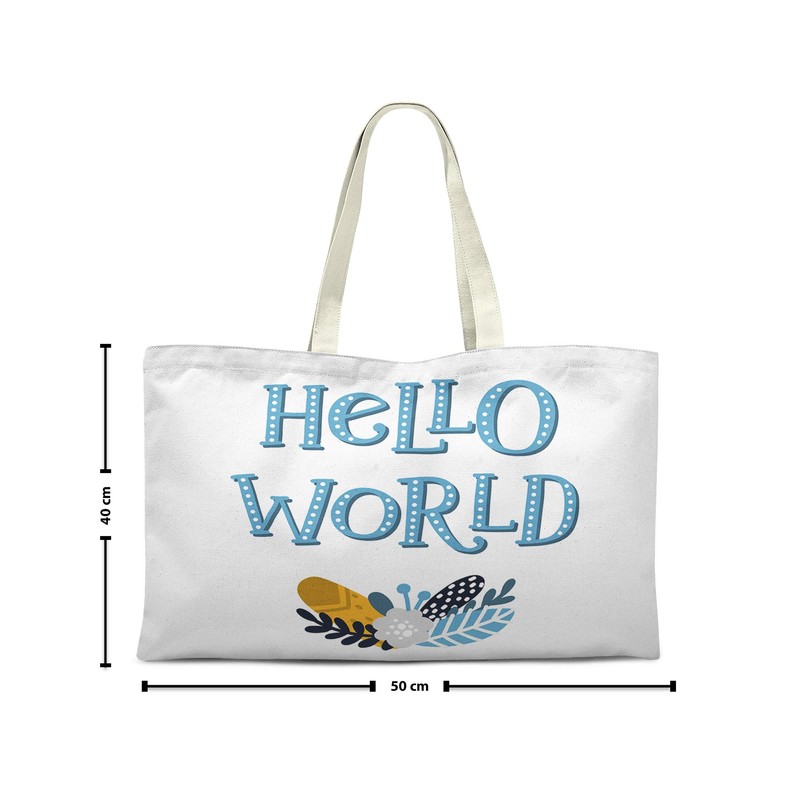 Le Jardin du Lin Printed Shopping Bag, Reusable Bag, Foldable,