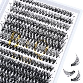 Lash Clusters 30D+40D-D-9-15MIX B&Q Lash Individual Lashes 280 Clusters 20D 30D 40D Lash Clusters Extensions Individual Lashes Cluster DIY Eyelash Extensions at Home (30D+40D-D-9-15mix)