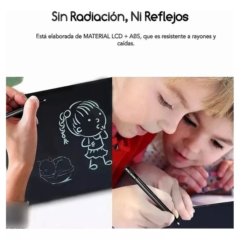 Tutu 2 Pzas Pizarras Mágicas Lcd Para Niños De 8.5in