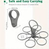 6 Cups Portable & Foldable Cup Carrier Holder with Handle,Super