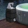 Hadisi Hot Tub Spa Heater Pump Winter Cover with Plush