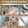 Rescue Scissors, Trauma Scissors, 6-in-1 Foldable Trauma Scissors, Emergency Scissors,
