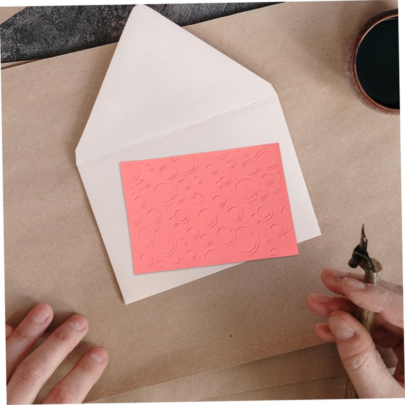 SHINEOFI DIY Embossing Template Durable Plastic Embossed Folder for Scrapbooking