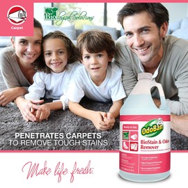 OdoBan 960062-G BioStain and Odor Remover, Ready-to-Use, 128 oz