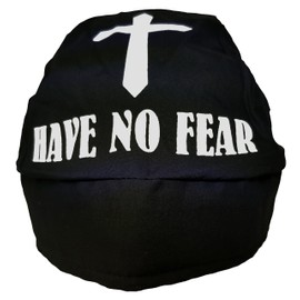 Christian Bandana with SWEATBAND Skull Cap Doo Rag Made in America