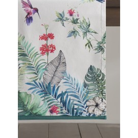 Maison d' Hermine Tischläufer, 100% Baumwolle, dekorative, waschbare Ostertischdecke für Zuhause, Küche, Esszimmer, Cocktailpartys und Camping - Tropiques – Frühling/Sommer (50cm x 150cm)