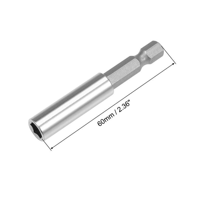 sourcing map 2 Pcs 1/4 Inch Hex Shank by 2.36