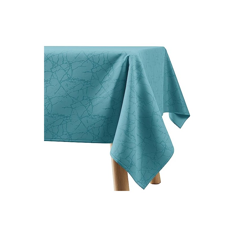 Filumi Tablecloth 110 x 200 cm Blue Washable for Indoor