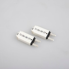 NuIth Manual Reset Mini Fuse Circuit Breakers, E73 (T3) Low Profile ATM Circuit Breaker Blade Fuse DC 28V Resettable Standard Blade Fuses for Car Truck RV Marine (25A 2PCS)