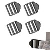 FEZTGVOFA 4 Pcs Ladder Lock Plastic, 25mm Ladderlock Slider Buckle,