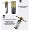 DC6V 190RPM Gear Motor with Fixing Mount Dual Shaft Worm