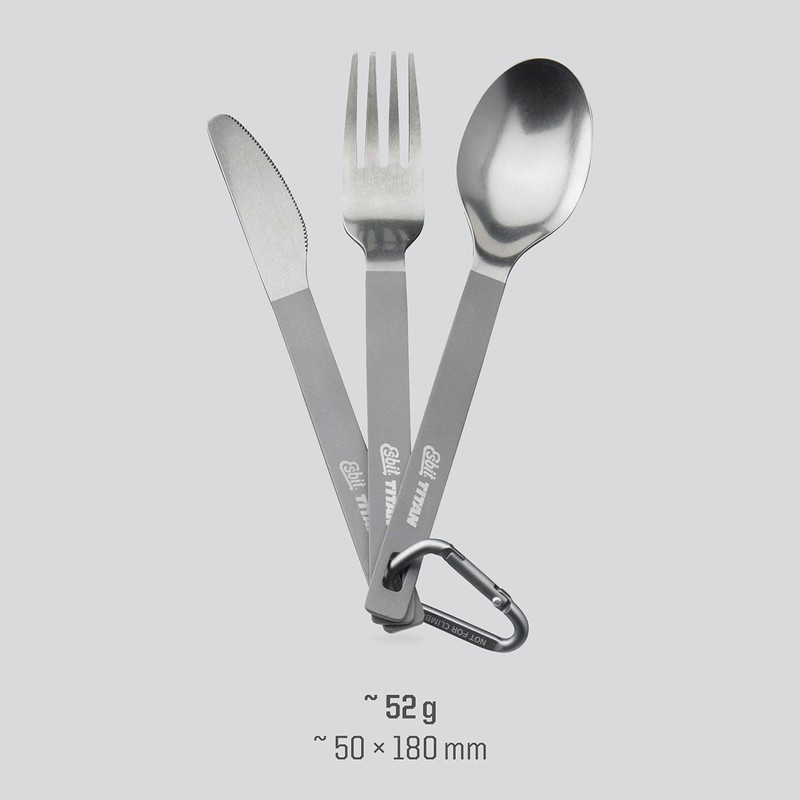 Esbit Titanium Lightweight Cutlery Set with Pouch