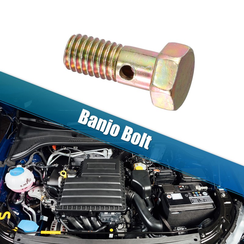 X AUTOHAUX 2 Set Banjo Bolt Brake Fitting Adapter Kit