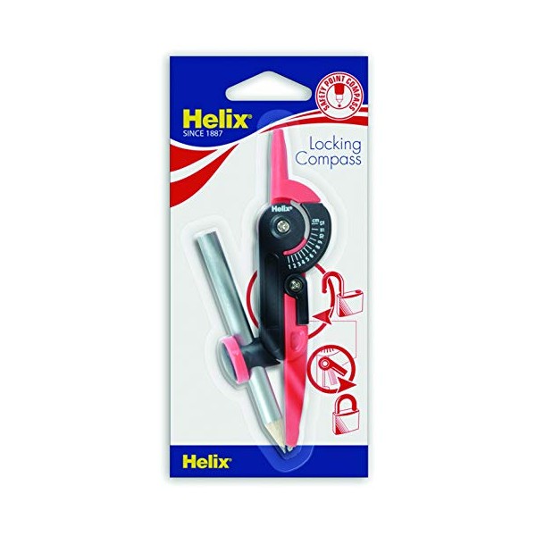 Helix Locking Compass (Assorted Colours)