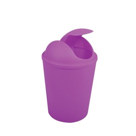 MSV Trash bin AKO 5,5l with Purple flip top lid, Violet, 5,5 L