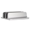 Laptop Holder Vertical 2 Slots Aluminum Alloy Adjustable Laptop Stand