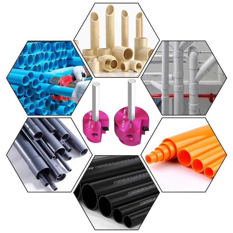 JYINCPED PVC Pipe Reamer 3/4 Inch & 1 Inch Head,