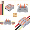 60 pcs XHF Colourful Conductor Compact Connectors Lever Connectors Nuts,