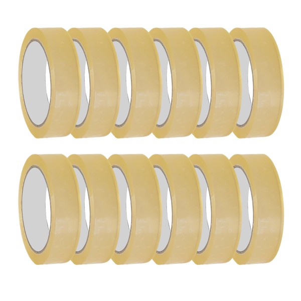 G4GADGET 12 pack of Clear Packing Tape Strong Quality Tape