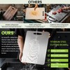 2 Pack Titanium Cutting Boards 100% Pure Titanium for Kitchen