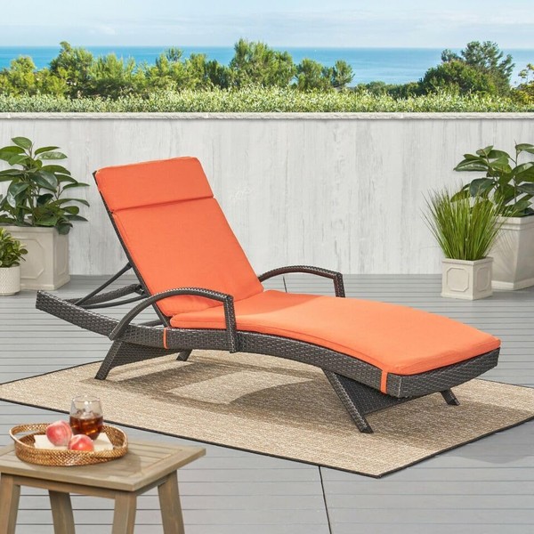 Outdoor Chaise Lounge Cushions Set of 2, 79"x27.5" Water-Resistant Patio