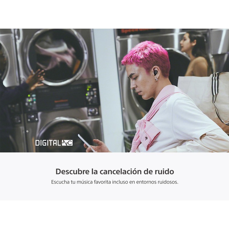 Sony Earbuds WF-C700N con Noise Canceling, Negro (Versión Nacional)
