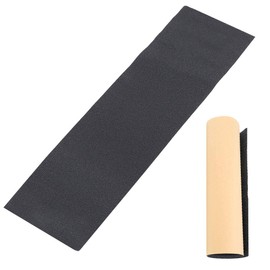 Alomejor Skateboards Sandpaper Skateboard Grip Tape Sheet 35 x 9.6 Inches Waterproof Black Scooter Grip Tape Longboard Grip Tape