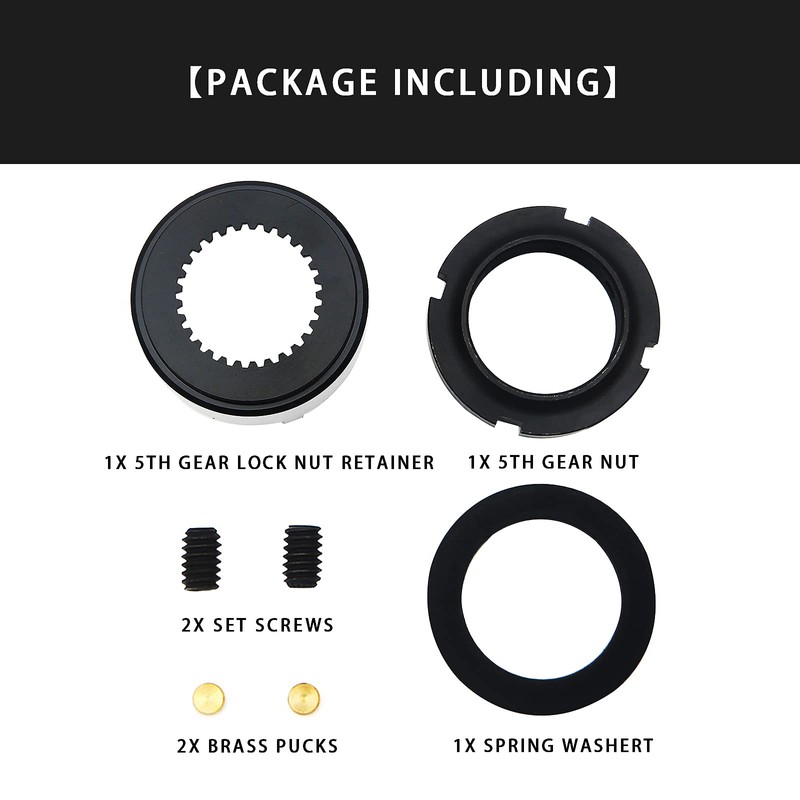 TUNTUN 5th Gear Lock Nut Retainer Kit 5013887AA Replacement for