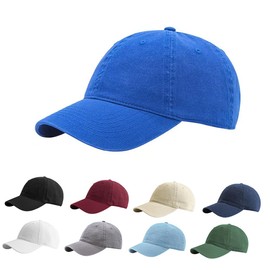 Etyepoh Baseball Cap for Men Women Vintage Washed Hats Unstructured Adjustable Unisex(02-Blue2)