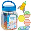 edxeducation Transparent Pattern Blocks | Mini Jar | Plastic Pattern