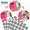 90 Pack Scratch Off Labels Stickers, 3 Sheets 1" Round