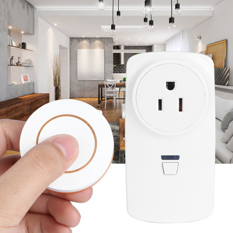 Household Appliances Controller 2-Way Wireless Power Outlet Remote Control SocketOrange