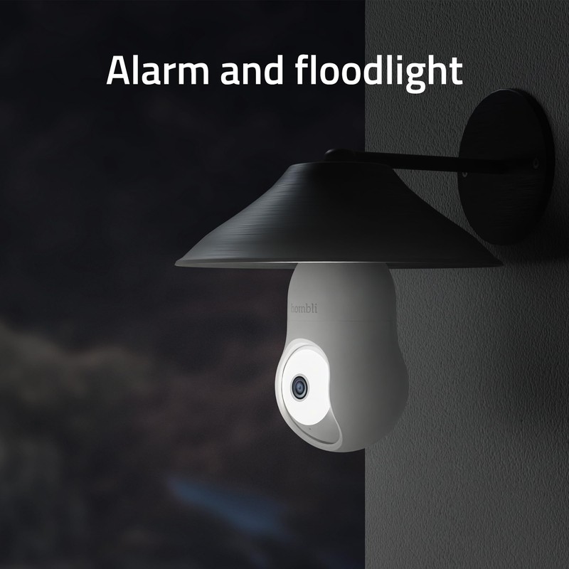 Hombli 2K QHD Outdoor Security Camera | E27 Bulb Socket