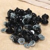 20Pcs Black Plastic Safety Eyes with Washers, Craft Eyes, for
