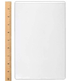 StoreSMART - Peel & Stick Pocket - 6" x 9 1/2" Open Short Side - 50-Pack - Clear Vinyl Plastic - STB109S-50