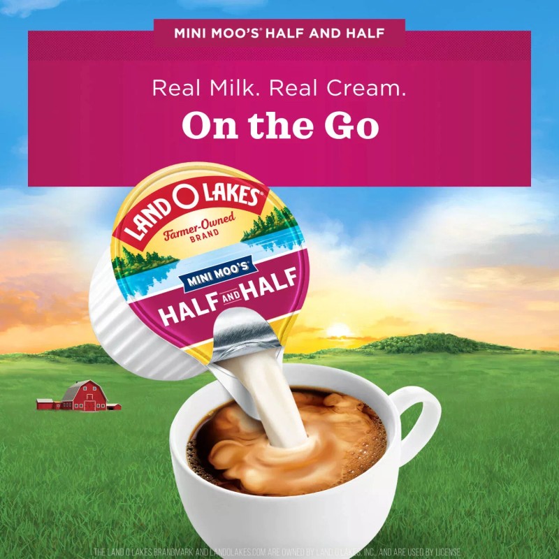 LAND O LAKES MINI MOOS CREAMER HALF & HALF NO