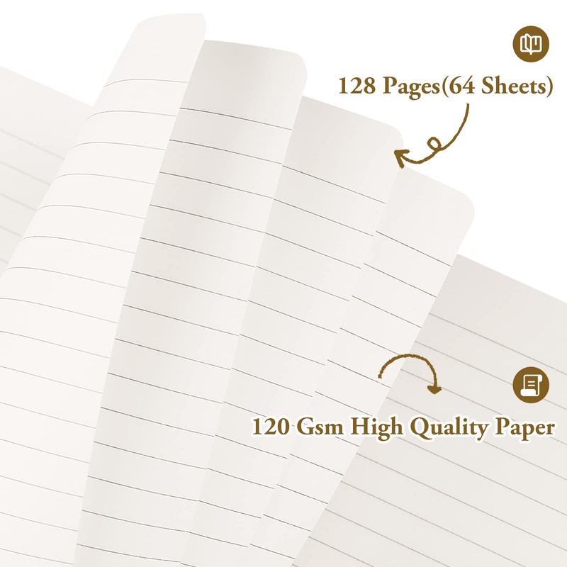Huhuhero Notebooks Journal, Ruled Notebook, Premium Thick Paper Lined Journal,