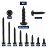 #6 x 3/8" Wood Screw 100Pcs 18-8 (304) Stainless Steel