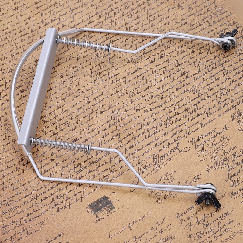 Alomejor Harmonicas Neck Holder Adjustable Metal 10 Holes Harmonica Neck