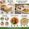 Round Layer Disposable Plates: 3 Plates 60 Servings Total 20