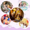 24 Pcs Paper Crowns Party Crown Golden Card Crowns With