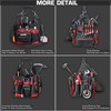 HAUTMEC Pro Electrician Tool Bag with Extra Parts Tray, Heavy-Duty